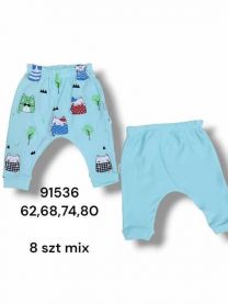 Spodnie niemowlęce Turecka (62-80/8szt)
