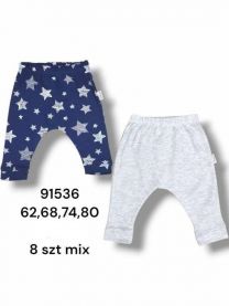 Spodnie niemowlęce Turecka (62-80/8szt)