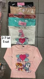 Bluzka dziewczęca Turecka (2-7LAT/10szt)