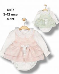 Sukienki niemowlęce Turecka (3-12M/12szt)