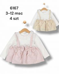 Sukienki niemowlęce Turecka (3-12M/12szt)