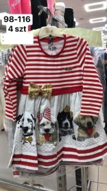 Sukienki dziewczynka Turecka (98-116/12szt)