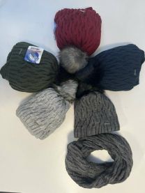 Komplet czapki damskie (uniwersalny/12kpt)