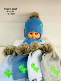 Komplet Czapki Dziecięce (42-44/10kpt)