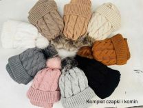 Komplet czapki damskie (uniwersalny/12kpt)