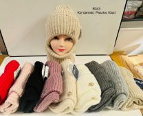 Komplet czapki damskie (uniwersalny/10kpt)