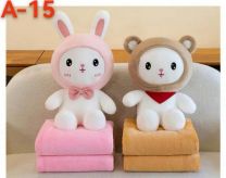 Maskotki która ma kocyk (120x150cm/6szt)