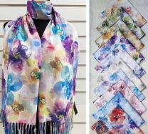 Szaliki damskie (uniwersalny/12szt)