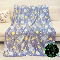 Miękki koc Świecący w ciemności (150x200cm/6szt)