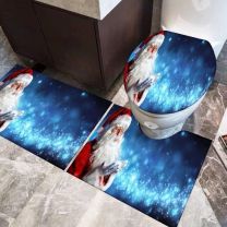 Zestaw dywaników łazienkowych-3 częściowy ” z świąteczna " (35x50+45x65+60x80cm/6kpt)