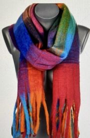 Szaliki damskie (uniwersalny/12szt)