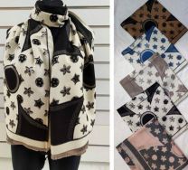 Szaliki damskie (uniwersalny/12szt)