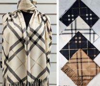 Szaliki damskie (uniwersalny/12szt)