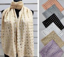 Szaliki damskie (uniwersalny/12szt)