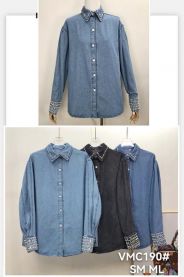 Koszula jeansowa damska (S-L/6szt)