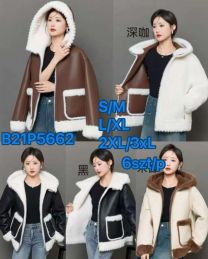 Kurtka ekoskóry damskie (S-3XL/6szt)