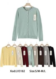 Swetry damskie (S-L/8szt)