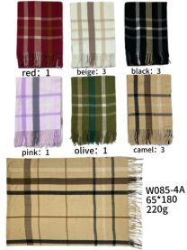 Szaliki damskie (uniwersalny/12szt)