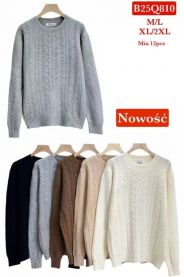 Swetry damskie (M-2XL/12szt)
