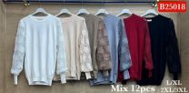 Swetry damskie (L-3XL/12szt)