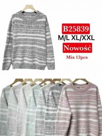 Swetry damskie (M-2XL/12szt)