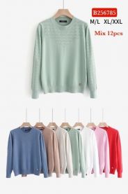 Swetry damskie (M-2XL/12szt)