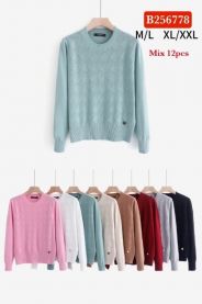 Swetry damskie (M-2XL/12szt)