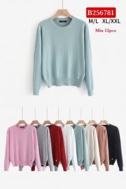 Swetry damskie (M-2XL/12szt)