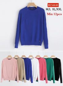 Swetry damskie (M-2XL/12szt)