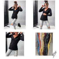 Bluzy z kapturem damskie (uniwersalny/12szt)