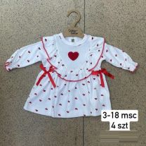 Sukienki dziewczynka turecka (3-18M/12szt)