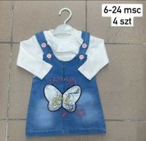 Sukienki dziewczynka turecka (6-24M/12szt)