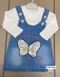 Sukienki dziewczęce turecka (6-24M/12szt)