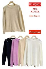 Swetry damskie (M-2XL/12 szt)