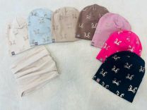 Komplet Czapki Dzieci (uniwersalny/12kpt)