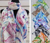 Szaliki damskie (uniwersalny/12szt)