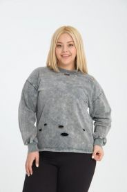 Bluzy bez kaptura damskie (2-5XL/4szt)