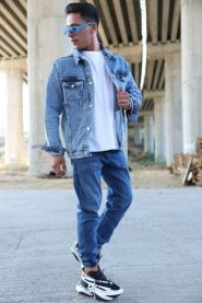 Kurtka jeansowa meska (M-3XL/5szt)