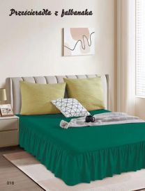 Prześcieradło z falbanki (160x200cm/6szt)