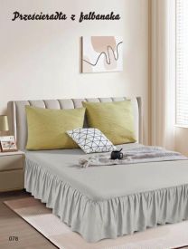 Prześcieradło z falbanki (160x200cm/6szt)