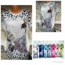 Bluzki damskie (L-3XL/12szt)