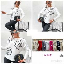 Swetry damskie (L-3XL/12szt)