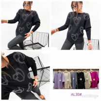 Swetry damskie (L-3XL/12szt)