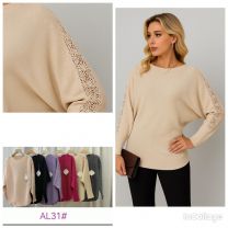 Swetry damskie (L-3XL/12szt)