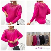 Swetry damskie (L-3XL/12szt)