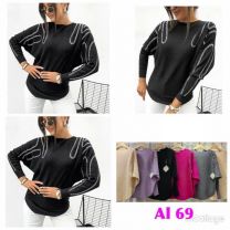 Swetry damskie (L-3XL/12szt)