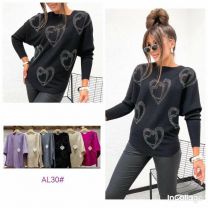 Swetry damskie (L-3XL/12szt)