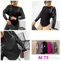 Swetry damskie (L-3XL/12szt)