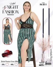 Koszula nocna damska (3-4XL/6szt)