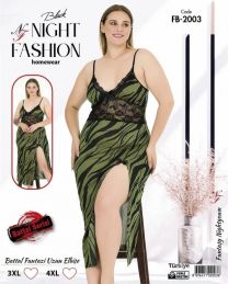 Koszula nocna damska (3-4XL/6szt)